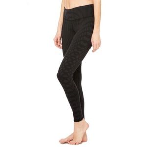 ALO Yoga Black Patterned Leggings
